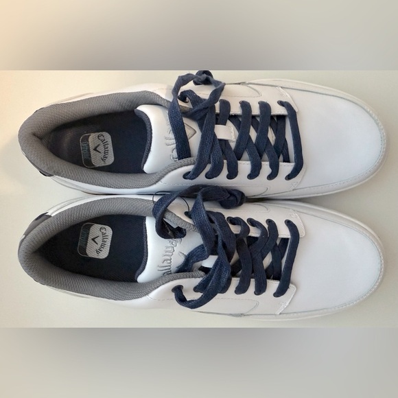 Callaway Men's White and Blue Sneakers - Picture 3 of 13